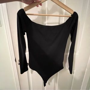 Aritzia Off-Shoulder Longsleeve Bodysuit
